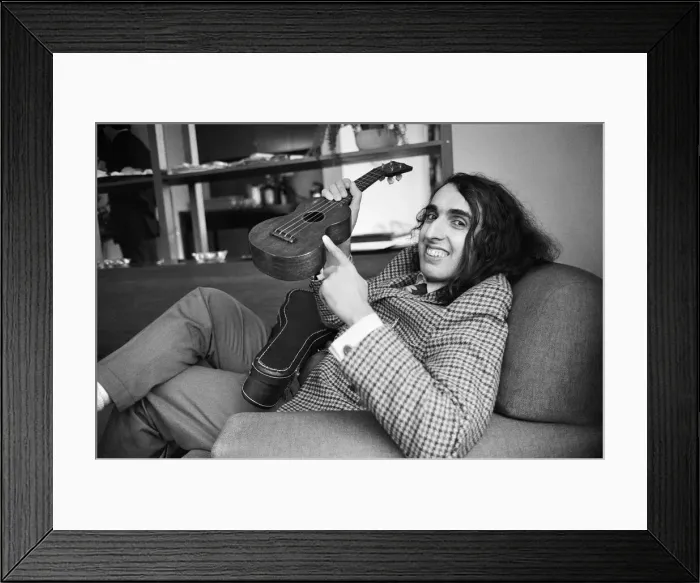 Framed Print : Tiny Tim (born Herbert Khaury) was an American singer, ukulele player