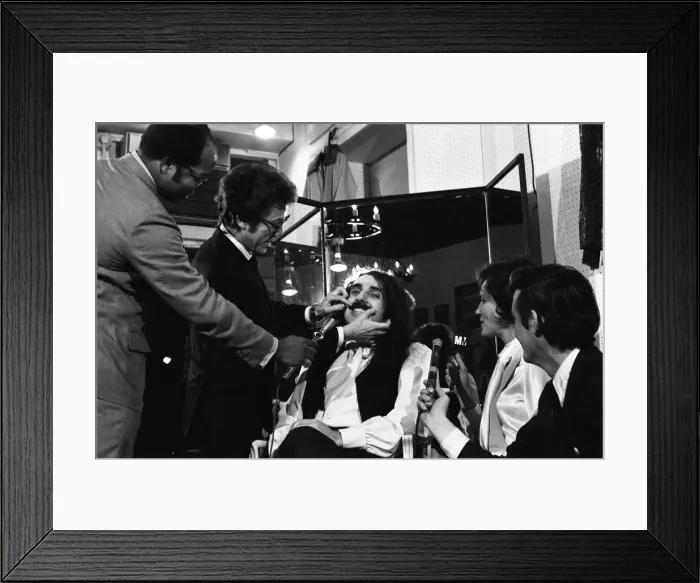 Framed Print : Tiny Tim (born Herbert Khaury; April 12, 1932 - November 30, 1996) was an American singer