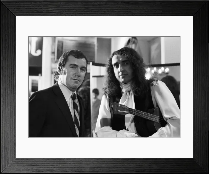 Framed Print : Tiny Tim (born Herbert Khaury; April 12, 1932 - November 30, 1996) was an American singer