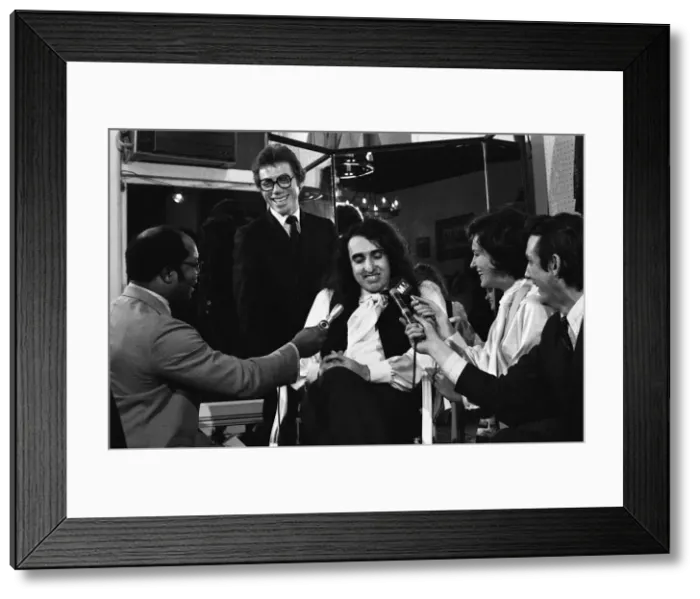Framed Print : Tiny Tim (born Herbert Khaury; April 12, 1932 - November 30, 1996) was an American singer
