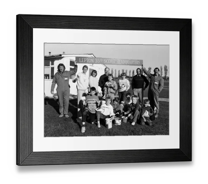 Framed Print : Ready for work... members of the 35th Huddersfield (Lepton Methodist Framed Print : Ready for work... members of the 35th Huddersfield (Lepton Methodist