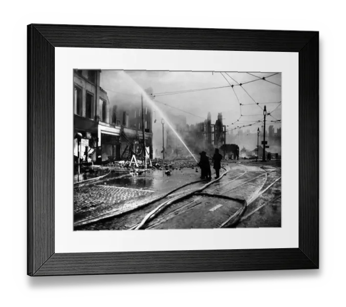 Framed Print : Bomb damage in Liverpool during the Second World War. A section of St Georges Crescent Framed Print : Bomb damage in Liverpool during the Second World War. A section of St Georges Crescent