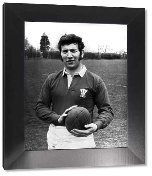 Wales international rugby union player John Dawes pictured at Lampton Comprehensive