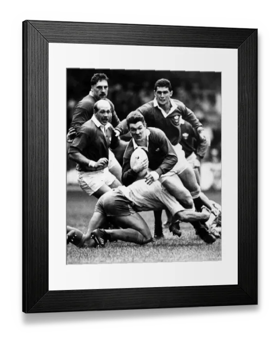 Framed Print : Wales v Romania rugby union international match at Cardiff Arms park