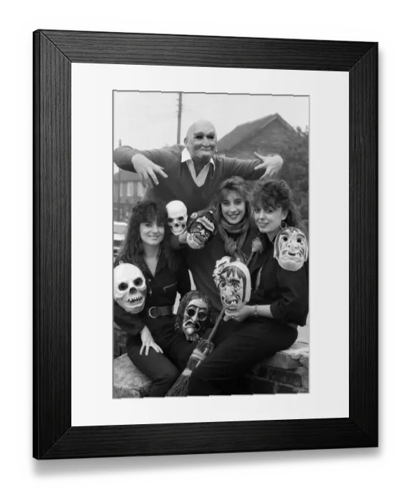 Framed Print : Halloween in Stonnall 30th October 1985