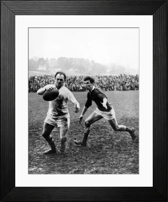 Framed Print : Swansea captain Clive Rowlands in action during the rugby union match against Llanelli Framed Print : Swansea captain Clive Rowlands in action during the rugby union match against Llanelli