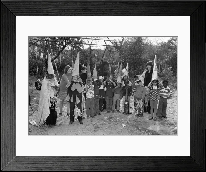 Framed Print : Halloween in Handsworth Birmingham 30th October 1975 Framed Print : Halloween in Handsworth Birmingham 30th October 1975