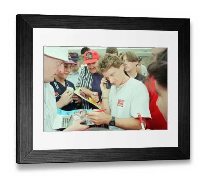 Framed Print : Carl Fogarty, World Superbike Racer, 22nd July 1994 Framed Print : Carl Fogarty, World Superbike Racer, 22nd July 1994