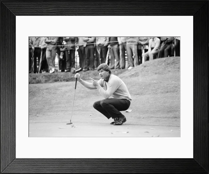 Framed Print : 1983 Suntory World Match Play Championship at Wentworth, Friday 7th October 1983 Framed Print : 1983 Suntory World Match Play Championship at Wentworth, Friday 7th October 1983