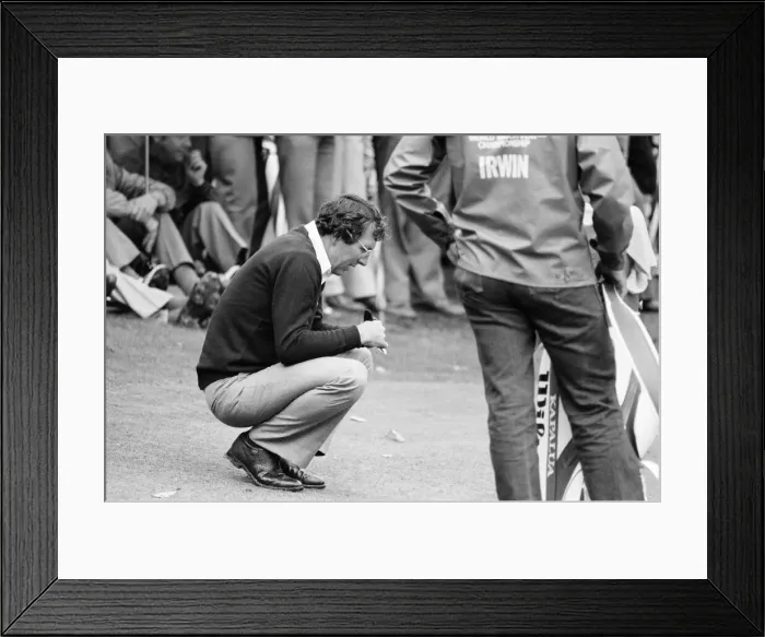 Framed Print : 1983 Suntory World Match Play Championship at Wentworth, Friday 7th October 1983 Framed Print : 1983 Suntory World Match Play Championship at Wentworth, Friday 7th October 1983