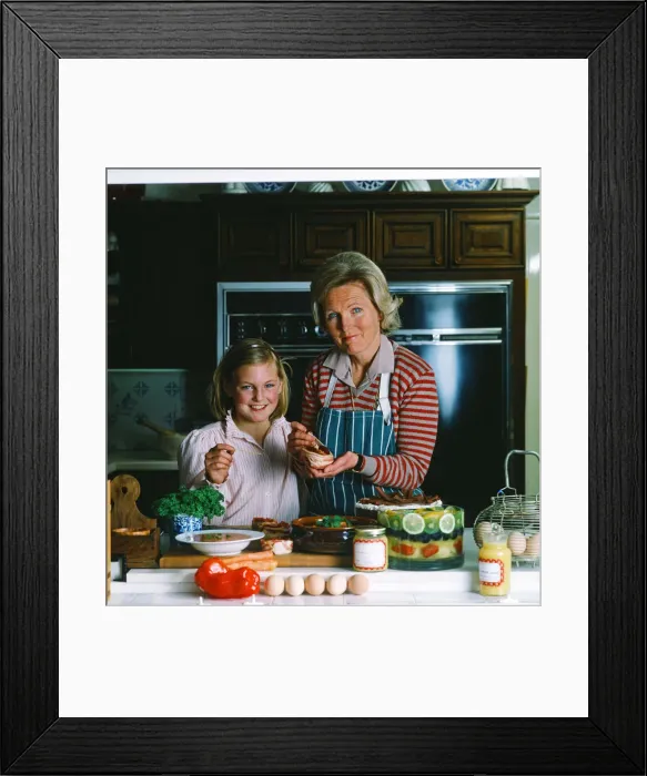 Framed Print : Mary Berry, British food writer and television presenter. October 1982