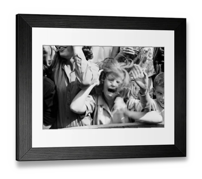 Framed Print : The Beatles in New York City, on their North American Tour ahead of their concert to be Framed Print : The Beatles in New York City, on their North American Tour ahead of their concert to be