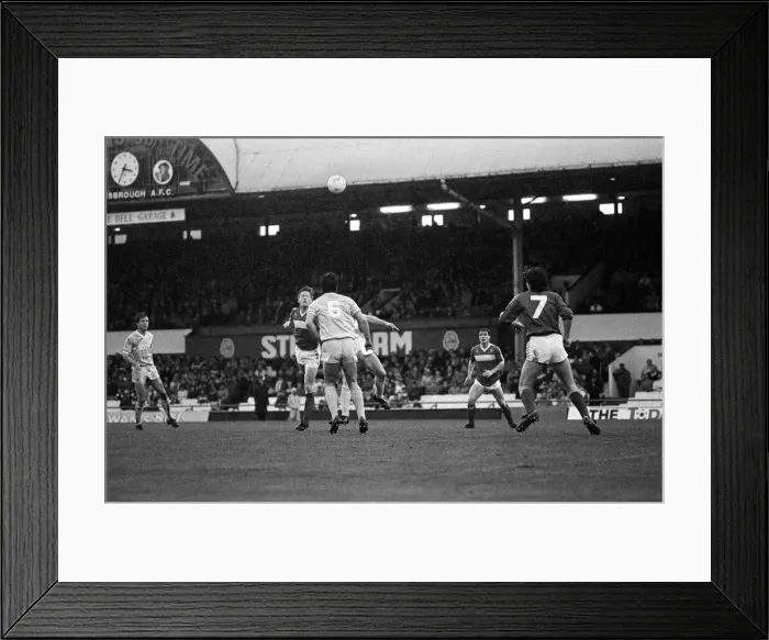 Framed Print : English League Division Three match at Ayresome Park. Middlesbrough 4 v Bournemouth Framed Print : English League Division Three match at Ayresome Park. Middlesbrough 4 v Bournemouth