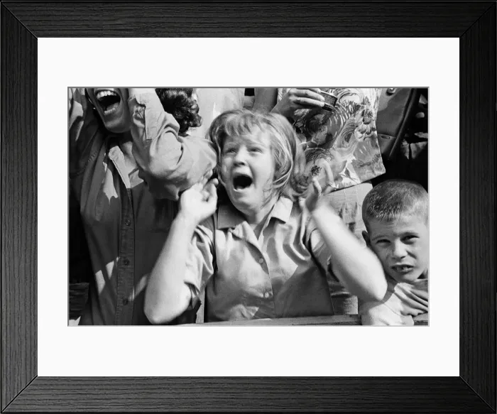 Framed Print : The Beatles in New York City, on their North American Tour ahead of their concert to be Framed Print : The Beatles in New York City, on their North American Tour ahead of their concert to be