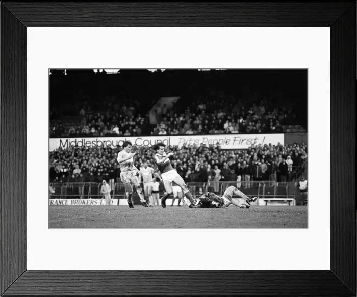Framed Print : English League Division Three match at Ayresome Park. Middlesbrough 4 v Bournemouth