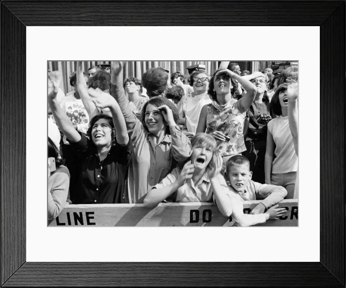 Framed Print : The Beatles in New York City, on their North American Tour ahead of their concert to be