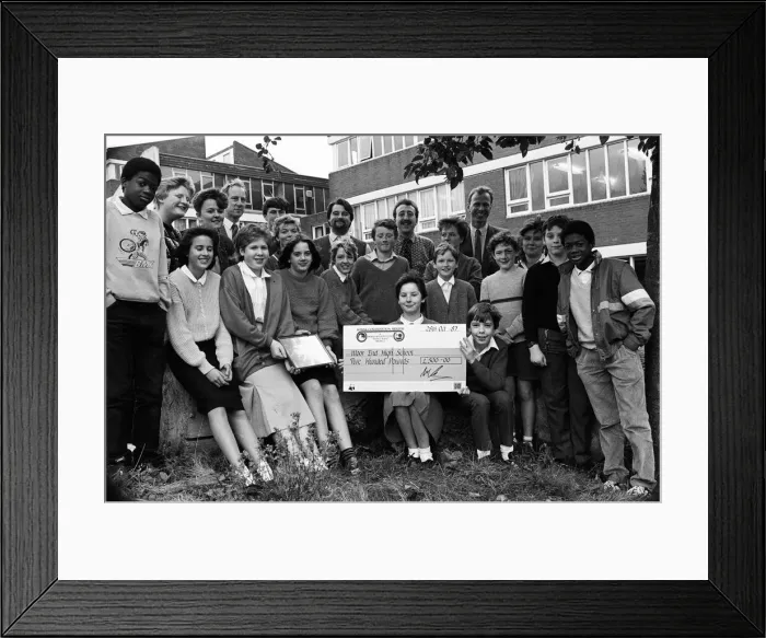 Framed Print : A scheme which has created woodland, hedgerows, meadow and marsh on parts of a school Framed Print : A scheme which has created woodland, hedgerows, meadow and marsh on parts of a school