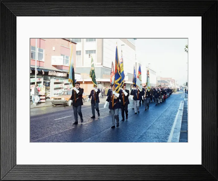 Framed Print : Remembrance Day Parade, Middlesbrough, Sunday 11th November 1990 Framed Print : Remembrance Day Parade, Middlesbrough, Sunday 11th November 1990