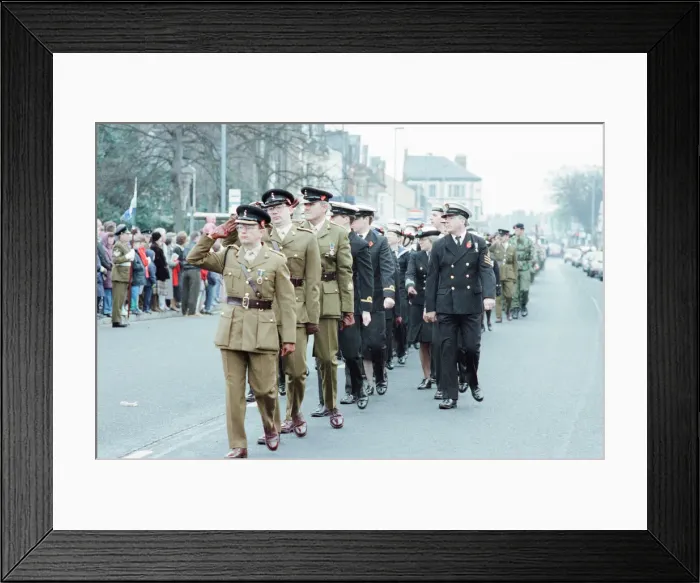 Framed Print : Remembrance Day Parade, Middlesbrough, Sunday 10th November 1991 Framed Print : Remembrance Day Parade, Middlesbrough, Sunday 10th November 1991