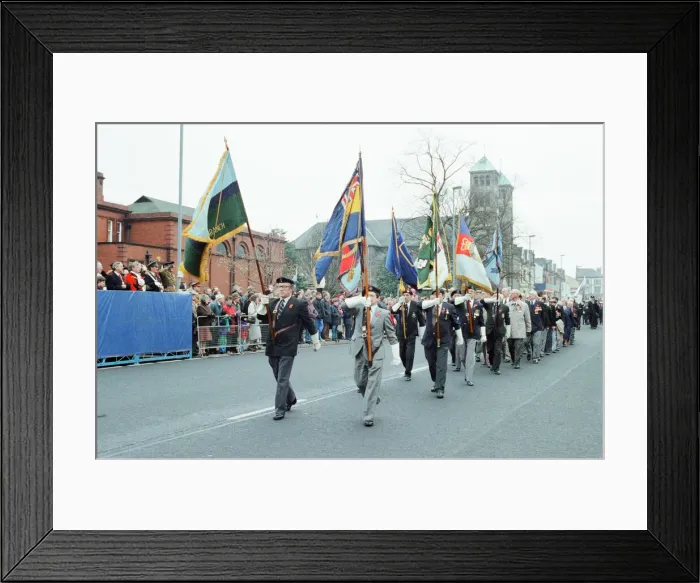 Framed Print : Remembrance Day Parade, Middlesbrough, Sunday 10th November 1991 Framed Print : Remembrance Day Parade, Middlesbrough, Sunday 10th November 1991