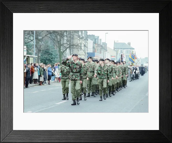 Framed Print : Remembrance Day Parade, Middlesbrough, Sunday 10th November 1991 Framed Print : Remembrance Day Parade, Middlesbrough, Sunday 10th November 1991