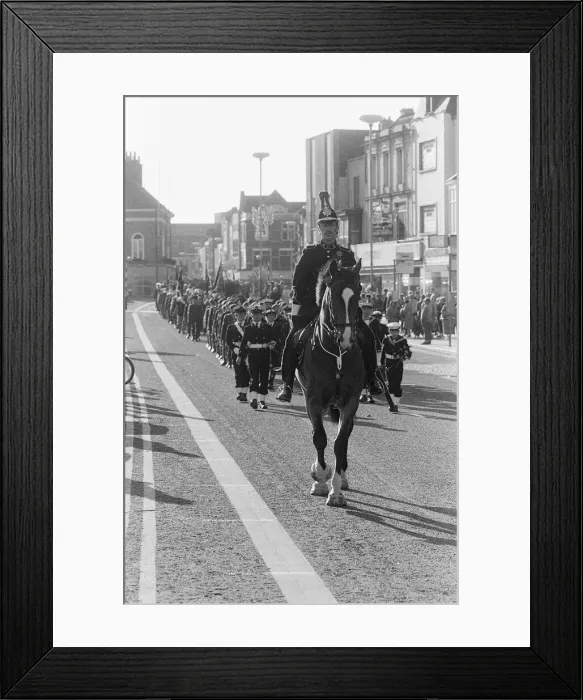Framed Print : Remembrance Day Parade, Stockton, Sunday 10th November 1985