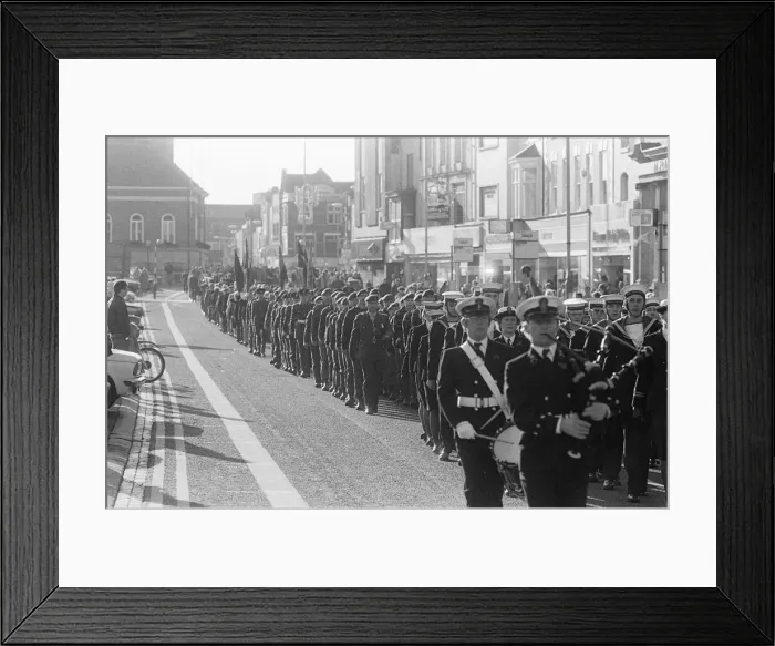 Framed Print : Remembrance Day Parade, Stockton, Sunday 10th November 1985