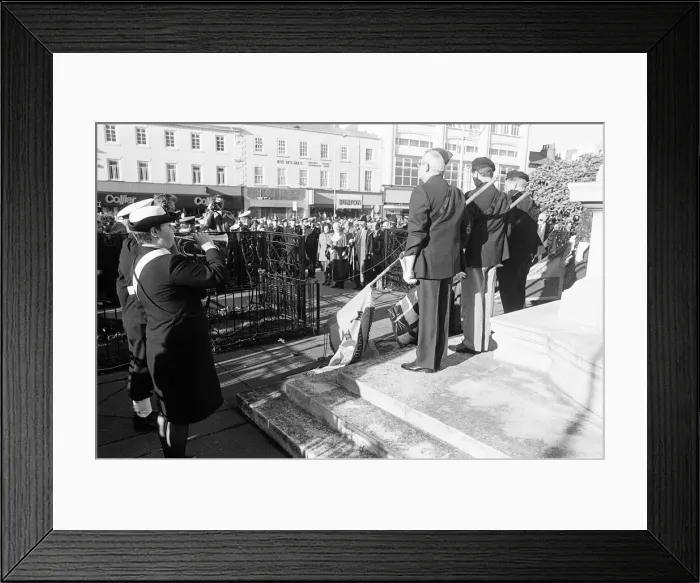 Framed Print : Remembrance Day Parade, Stockton, Sunday 10th November 1985 Framed Print : Remembrance Day Parade, Stockton, Sunday 10th November 1985