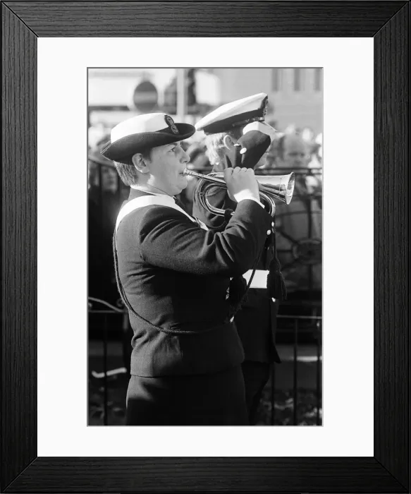 Framed Print : Remembrance Day Parade, Stockton, Sunday 10th November 1985 Framed Print : Remembrance Day Parade, Stockton, Sunday 10th November 1985