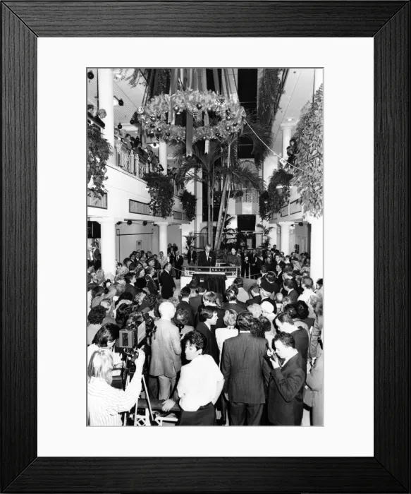 Framed Print : Princess Margaret officially opens the Eldon Garden Shopping Centre, Newcastle upon Tyne Framed Print : Princess Margaret officially opens the Eldon Garden Shopping Centre, Newcastle upon Tyne