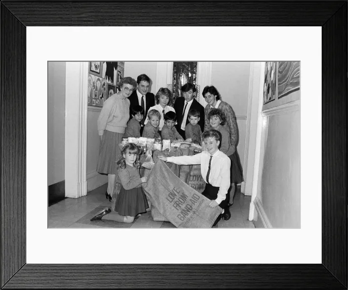 Framed Print : Pupils at Central Kayes College. Children of all ages from schools in