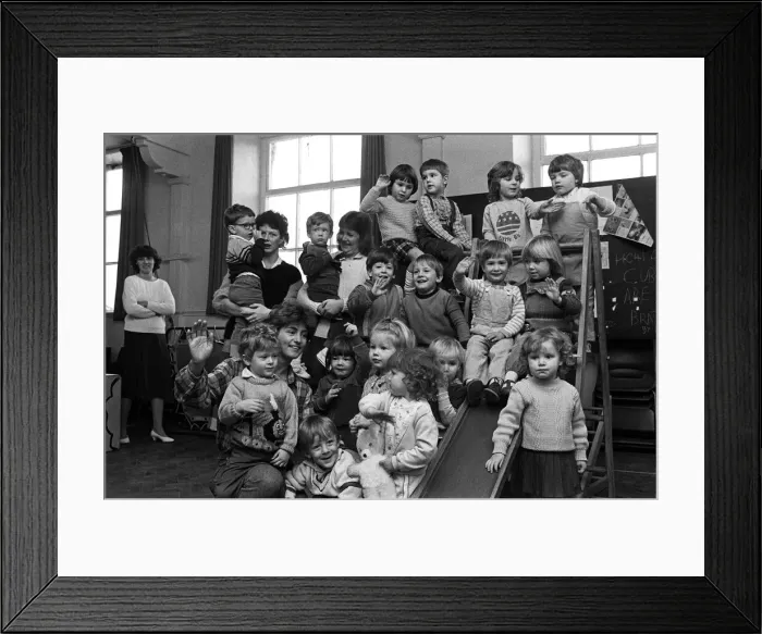 Framed Print : Some of the 25 children who took part in a sponsored obstacle race organised by Parkwood Framed Print : Some of the 25 children who took part in a sponsored obstacle race organised by Parkwood
