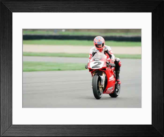 Framed Print : 1998 Superbike World Championship, Training Session, Donington Park, 9th April 1998. No Framed Print : 1998 Superbike World Championship, Training Session, Donington Park, 9th April 1998. No