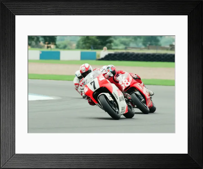 Framed Print : 1993 500 CC British Motorcycle Grand Prix, Donington Park, 1st August 1993. No Framed Print : 1993 500 CC British Motorcycle Grand Prix, Donington Park, 1st August 1993. No