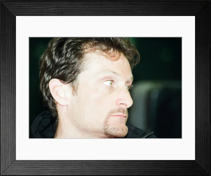 Framed Print : Carl Fogarty at Donington Park, news press conference ahead of British round of Superbike