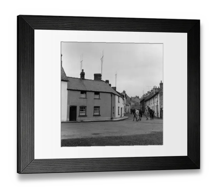 Framed Print : Bridge Street in Crickhowell, Powys, Wales. 1964
