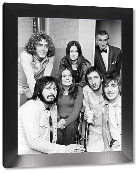 The Who 1973 Tour. Pictures taken with fans, backstage at The Odeon, Newcastle