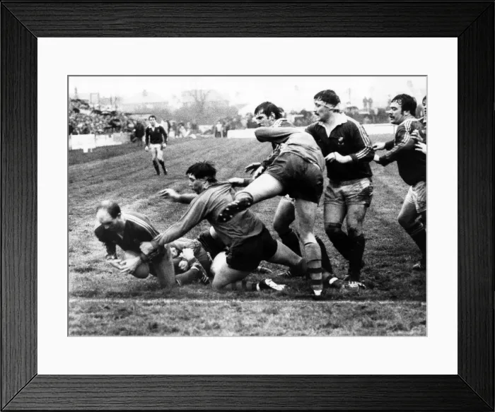 Framed Print : Llanelli v Australia rugby match, during the Australia tour of Britain and Ireland Framed Print : Llanelli v Australia rugby match, during the Australia tour of Britain and Ireland