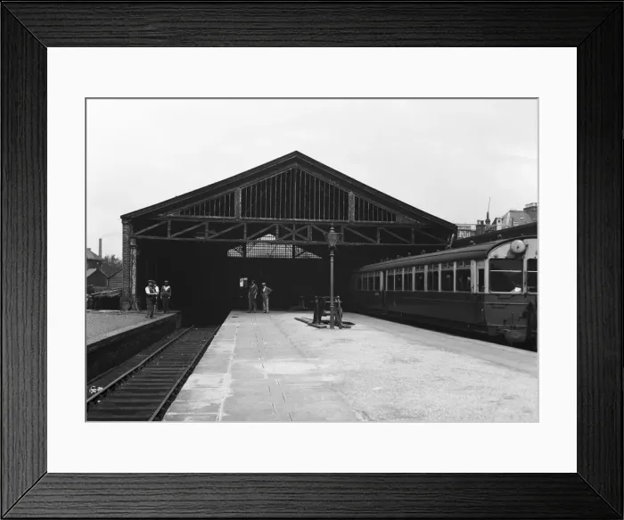 Framed Print : Vine Street Station in Uxbridge Circa 1931 Framed Print : Vine Street Station in Uxbridge Circa 1931