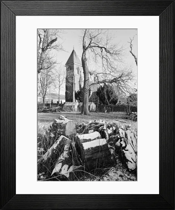 Framed Print : Countryside Scenes, Teesside, North Yorkshire, 2nd January 1980 Framed Print : Countryside Scenes, Teesside, North Yorkshire, 2nd January 1980