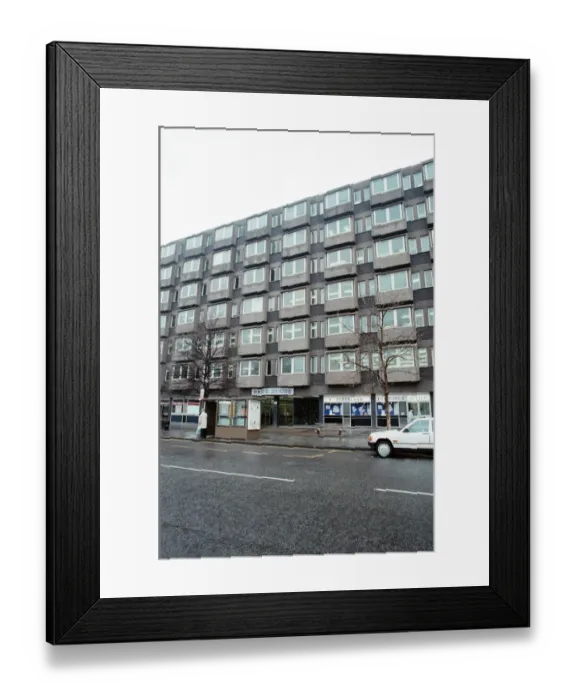 Framed Print : Rede House, 66-77 Corporation Road, Middlesbrough, 4th January 1990