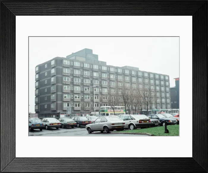 Framed Print : Rede House, 66-77 Corporation Road, Middlesbrough, 4th January 1990