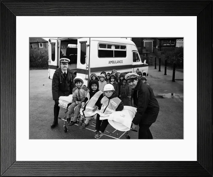 Framed Print : Wheel em away... Stile Common Junior School pupils, from left, Lee Dutton Framed Print : Wheel em away... Stile Common Junior School pupils, from left, Lee Dutton