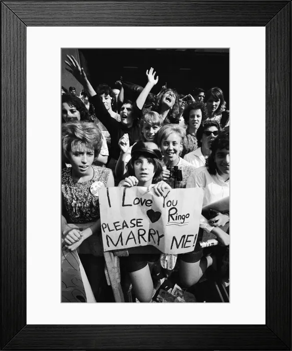 Framed Print : The Beatles in New York City, on their North American Tour ahead of their concert to be