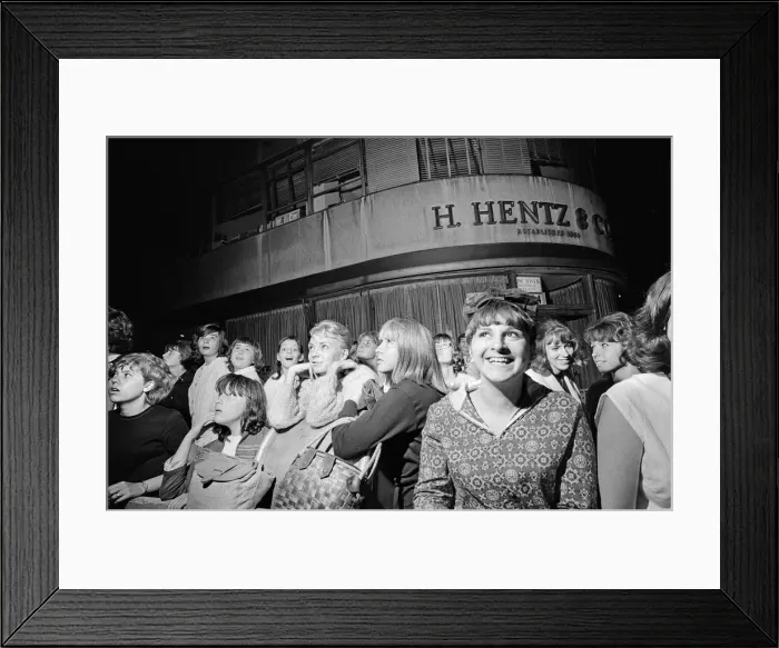 Framed Print : The Beatles in New York City, on their North American Tour ahead of their concert to be