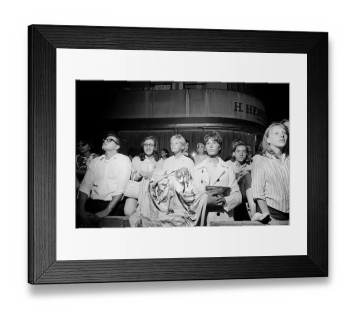 Framed Print : The Beatles in New York City, on their North American Tour ahead of their concert to be Framed Print : The Beatles in New York City, on their North American Tour ahead of their concert to be