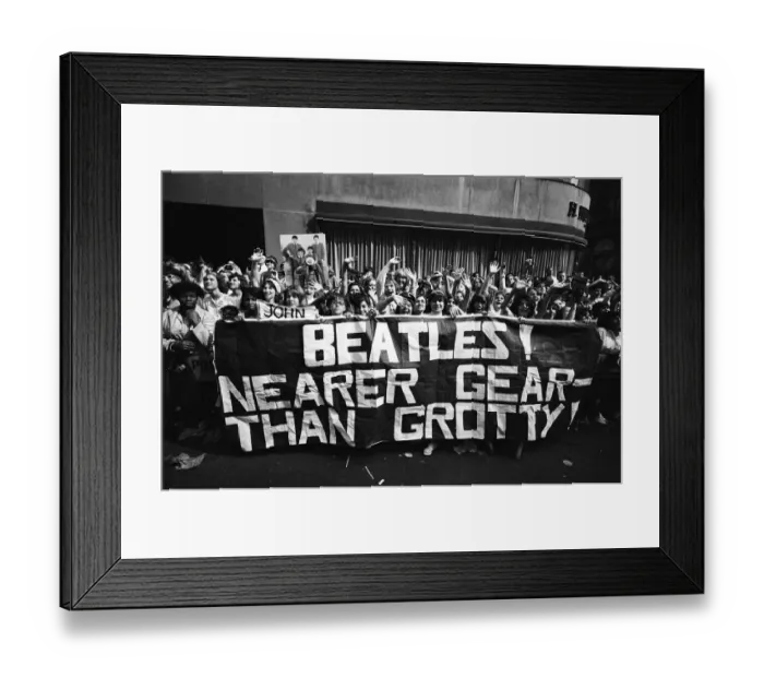Framed Print : The Beatles in New York City, on their North American Tour ahead of their concert to be Framed Print : The Beatles in New York City, on their North American Tour ahead of their concert to be