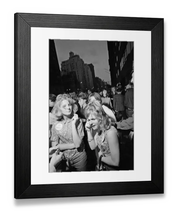Framed Print : The Beatles in New York City, on their North American Tour ahead of their concert to be Framed Print : The Beatles in New York City, on their North American Tour ahead of their concert to be