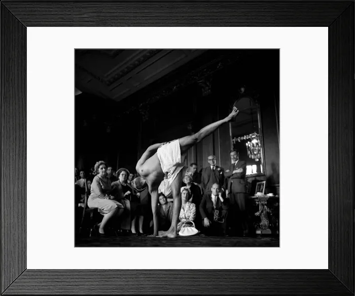 Framed Print : B Ks Iyengar, yoga teacher. 12th June 1960