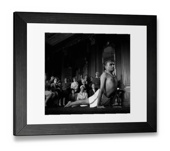 Framed Print : B Ks Iyengar, yoga teacher. 12th June 1960